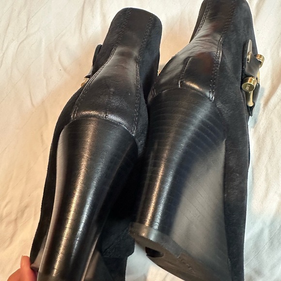 Black Suede Ankle Boots - Picture 5 of 8